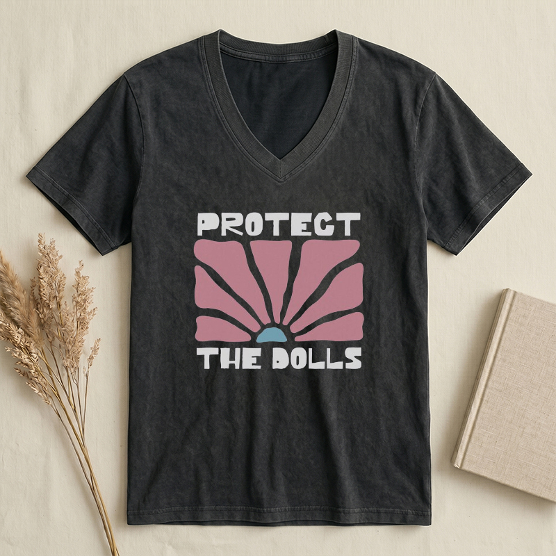 Protect the Dolls V-neck T-shirt
