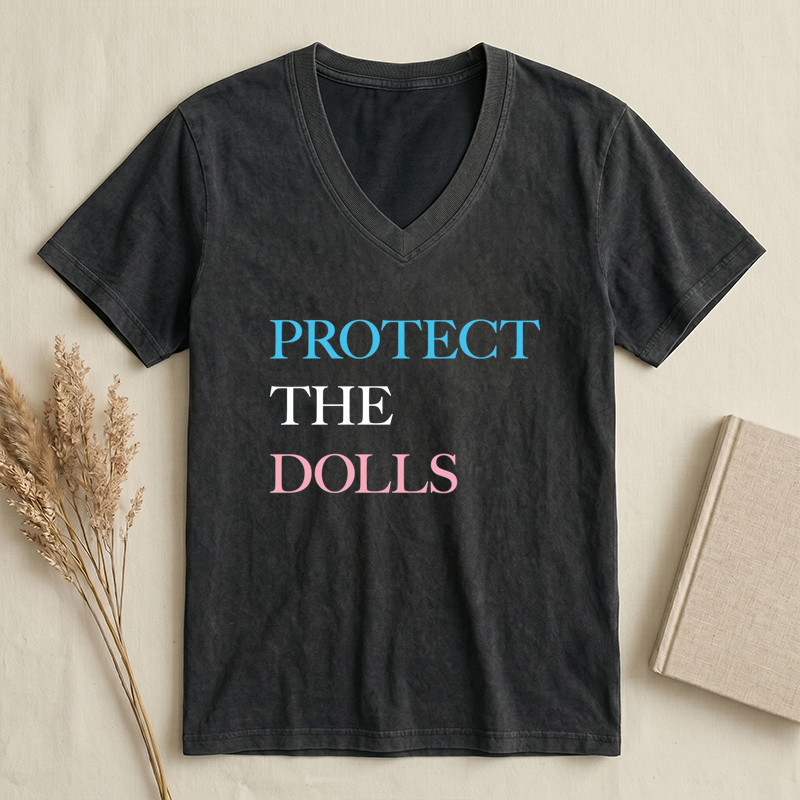 Protect the Dolls V-neck T-shirt