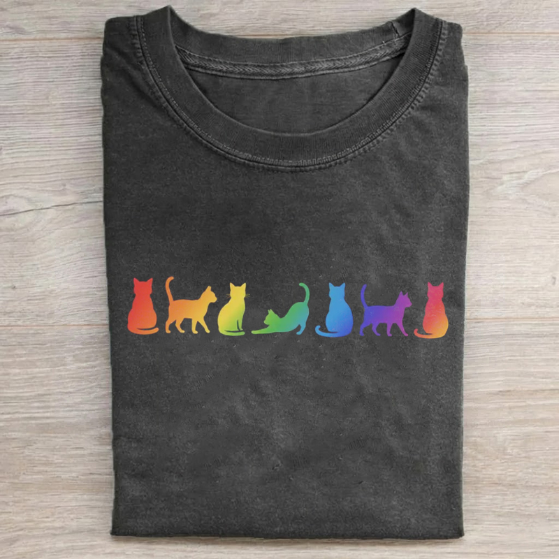 Rainbow Cats Pride T-shirt
