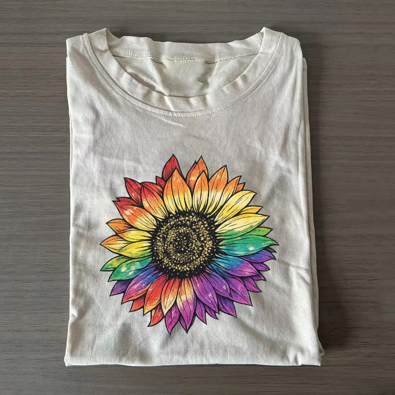 Rainbow Sunflower Pride T-shirt