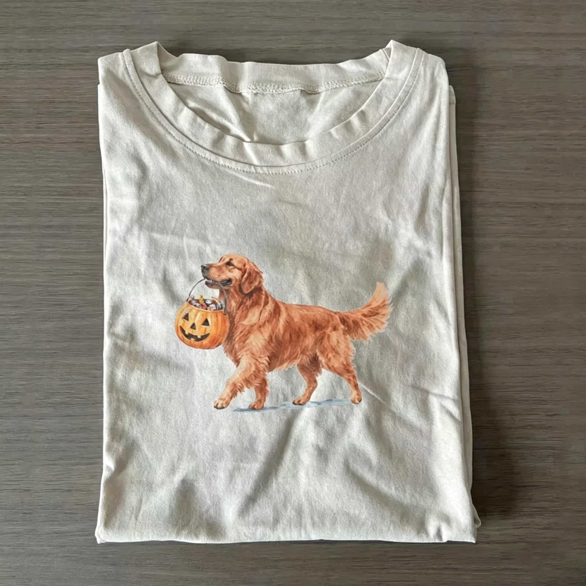 Golden Retriever Halloween T-shirt