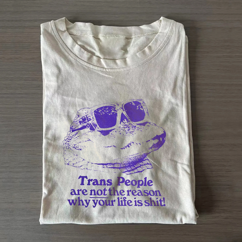Retro Alligator Trans Pride T-shirt