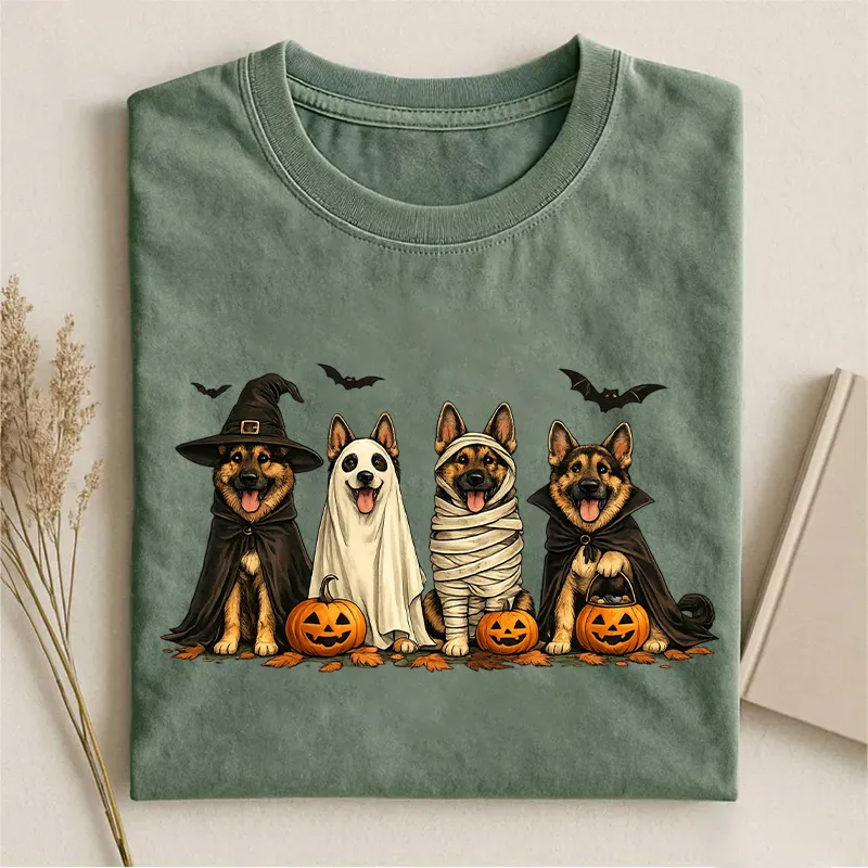 German Shepherd Halloween T-shirt