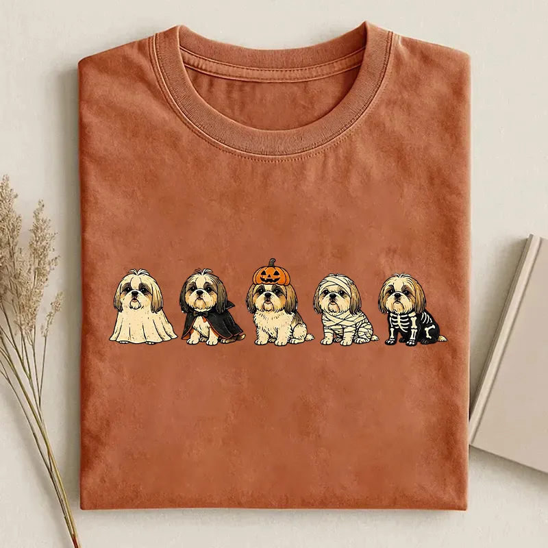 Cute Shih Tzu Halloween T-shirt