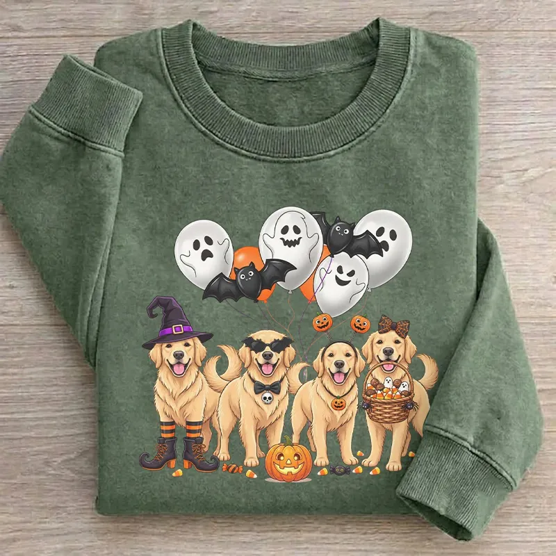 Halloween Golden Retriever Dog Sweatshirt