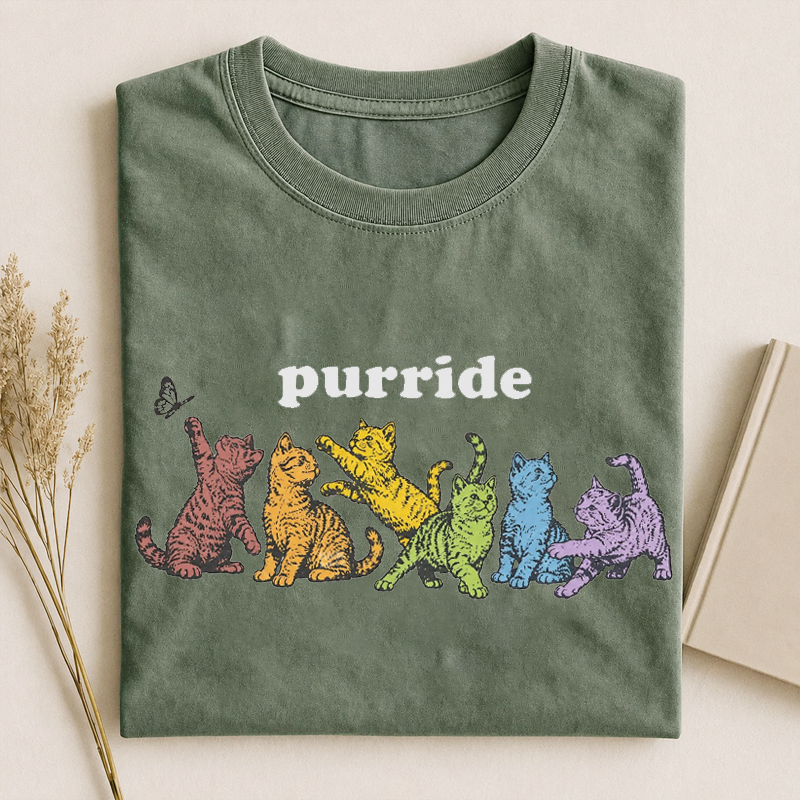 Purride Rainbow Cats LGBTQ T-shirt