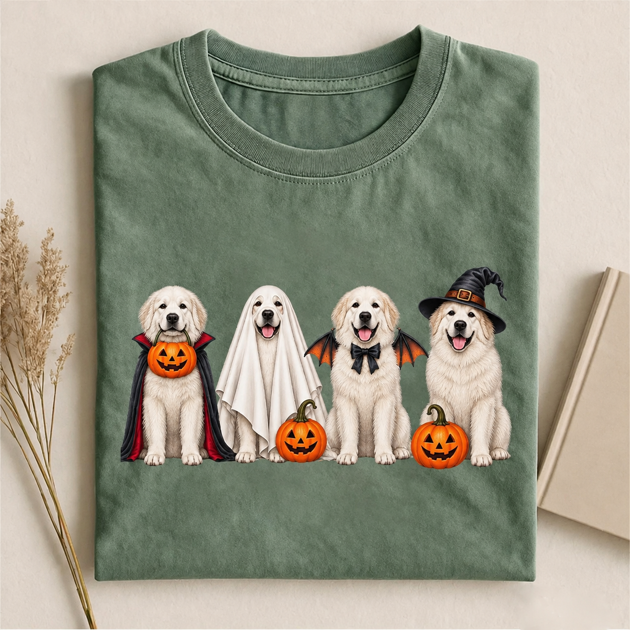 Great Pyrenees Dog Halloween T-shirt