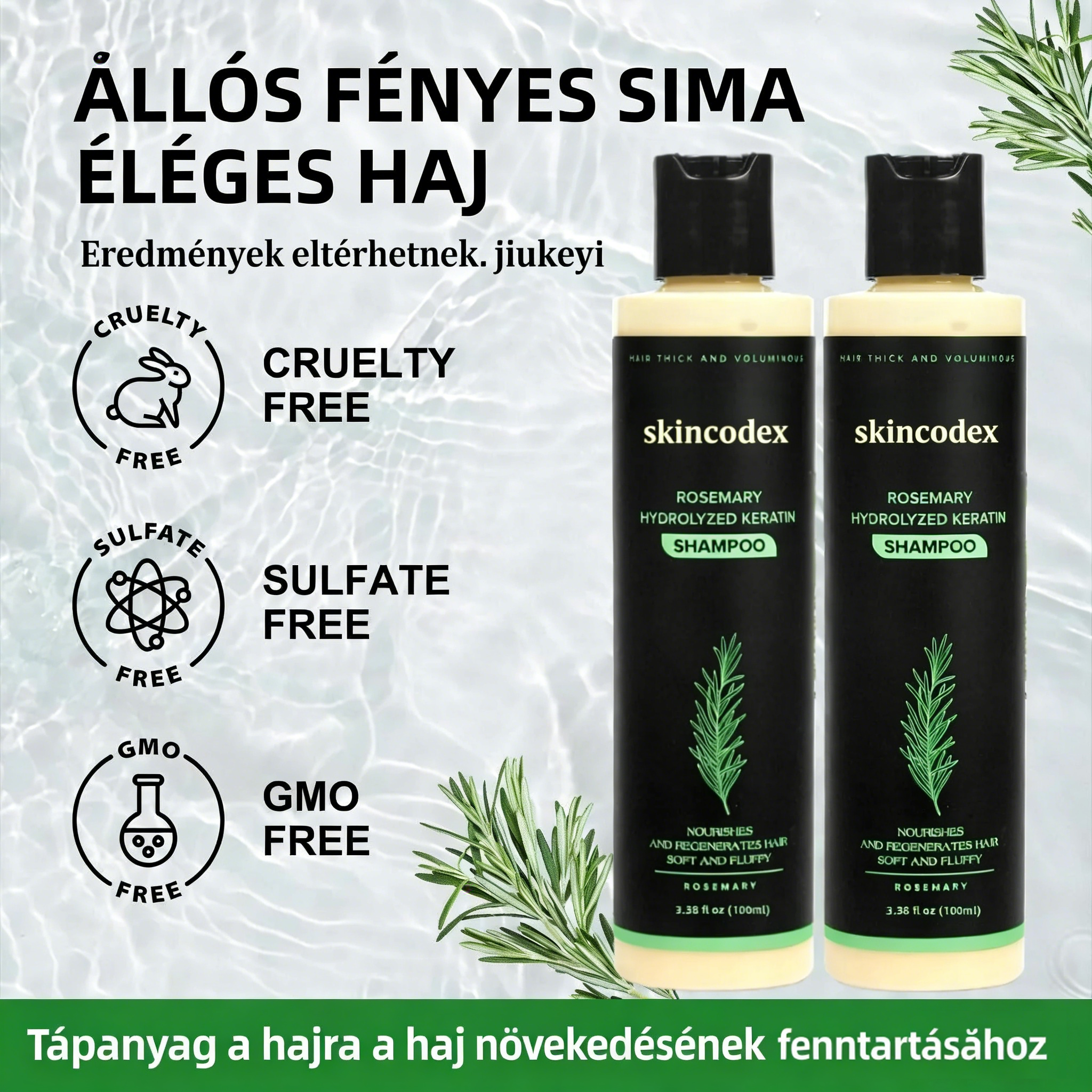 🔥LAST DAY 50% OFF - 🎅Skincodex®-Organic Rosemary Hair Growth Shampoo & Hair Conditioner