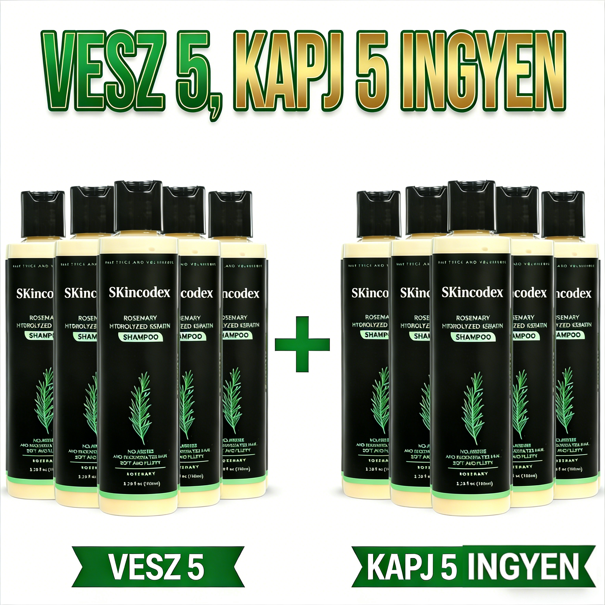 🔥LAST DAY 50% OFF - 🎅Skincodex®-Organic Rosemary Hair Growth Shampoo & Hair Conditioner
