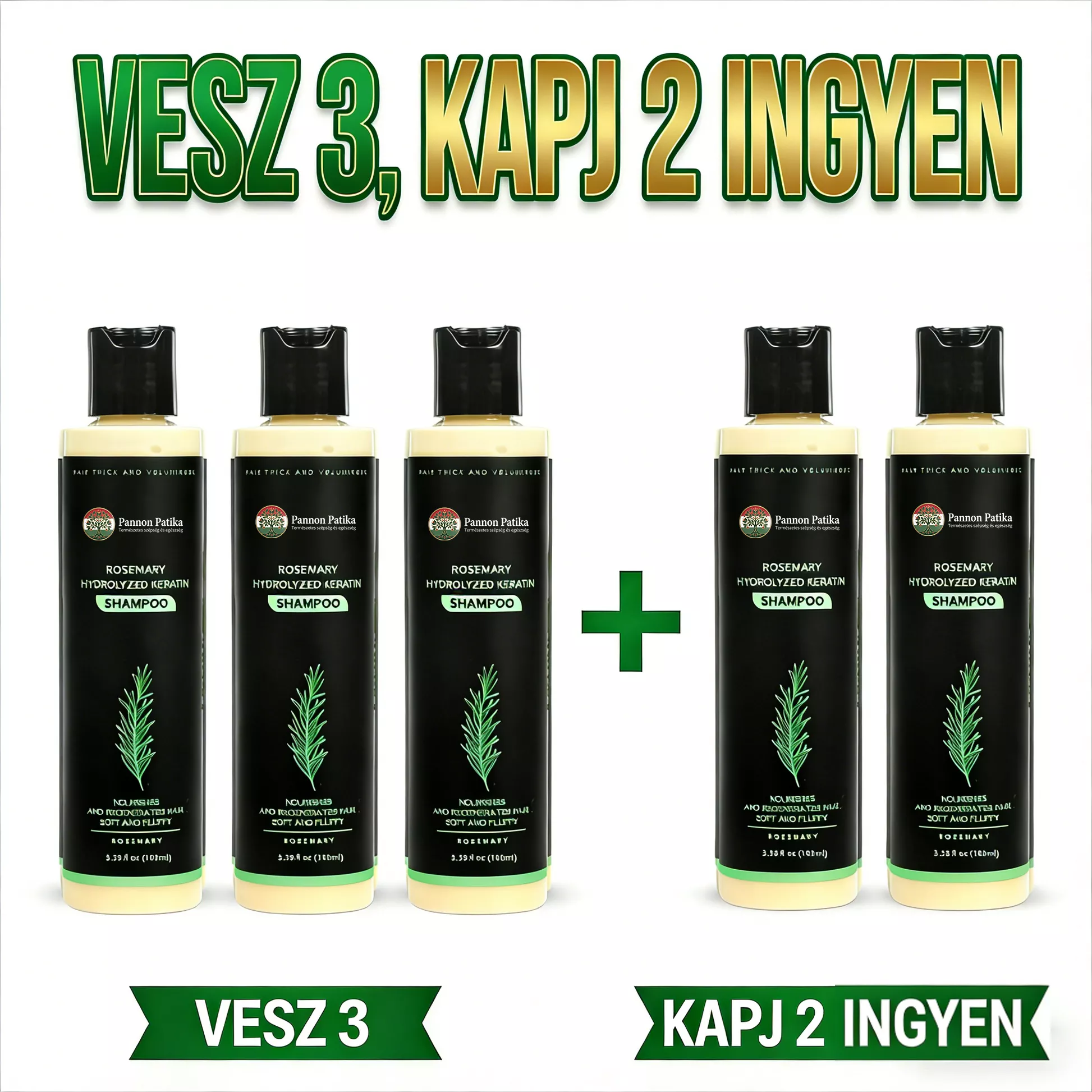🔥UTÓS NAP 50% KEDVEZMÉNY - 🎅Skincodex® - Bio rozmaringos hajnövesztő sampon és hajbalzsam