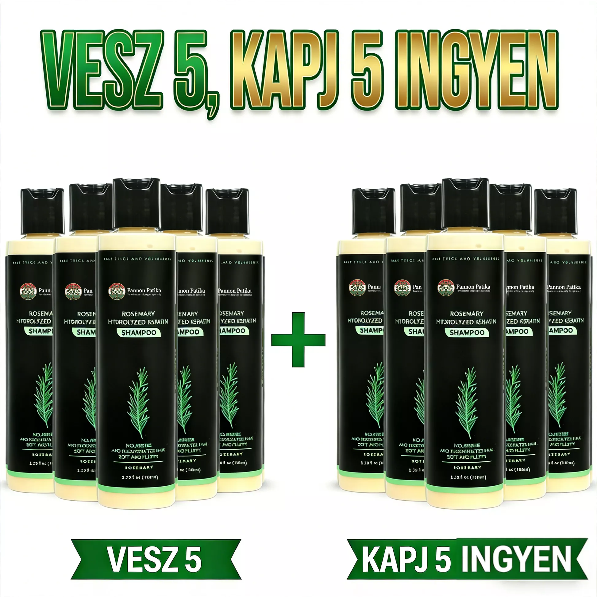 🔥UTÓS NAP 50% KEDVEZMÉNY - 🎅Skincodex® - Bio rozmaringos hajnövesztő sampon és hajbalzsam