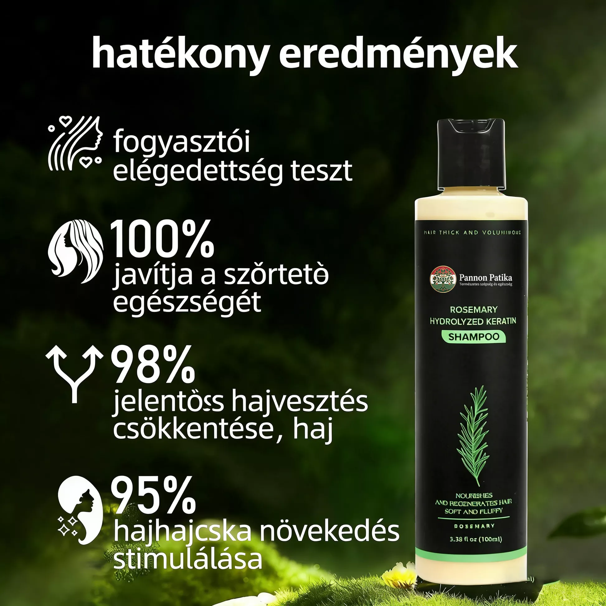 🔥UTÓS NAP 50% KEDVEZMÉNY - 🎅Skincodex® - Bio rozmaringos hajnövesztő sampon és hajbalzsam