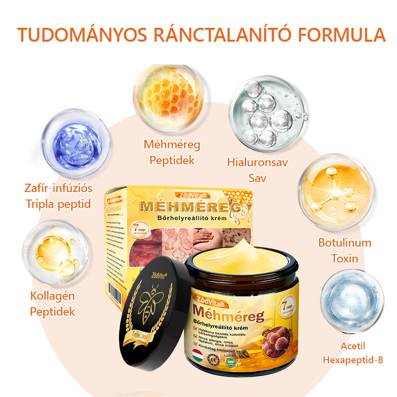 🌿 Bőrgyógyász ajánlása ✨ ZödVita® Méhméreg Bőr Helyreállító Krém 🔥 Magyar fejlesztés, magyarországi gyártás és szállítás