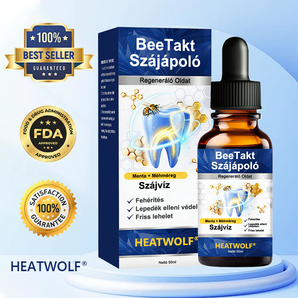 🌲HEATWOLF® BeeTakt Szájápoló Regeneráló Oldat 🦷Fejlett bioaktív formula a szájüreg átfogó regeneráló támogatására