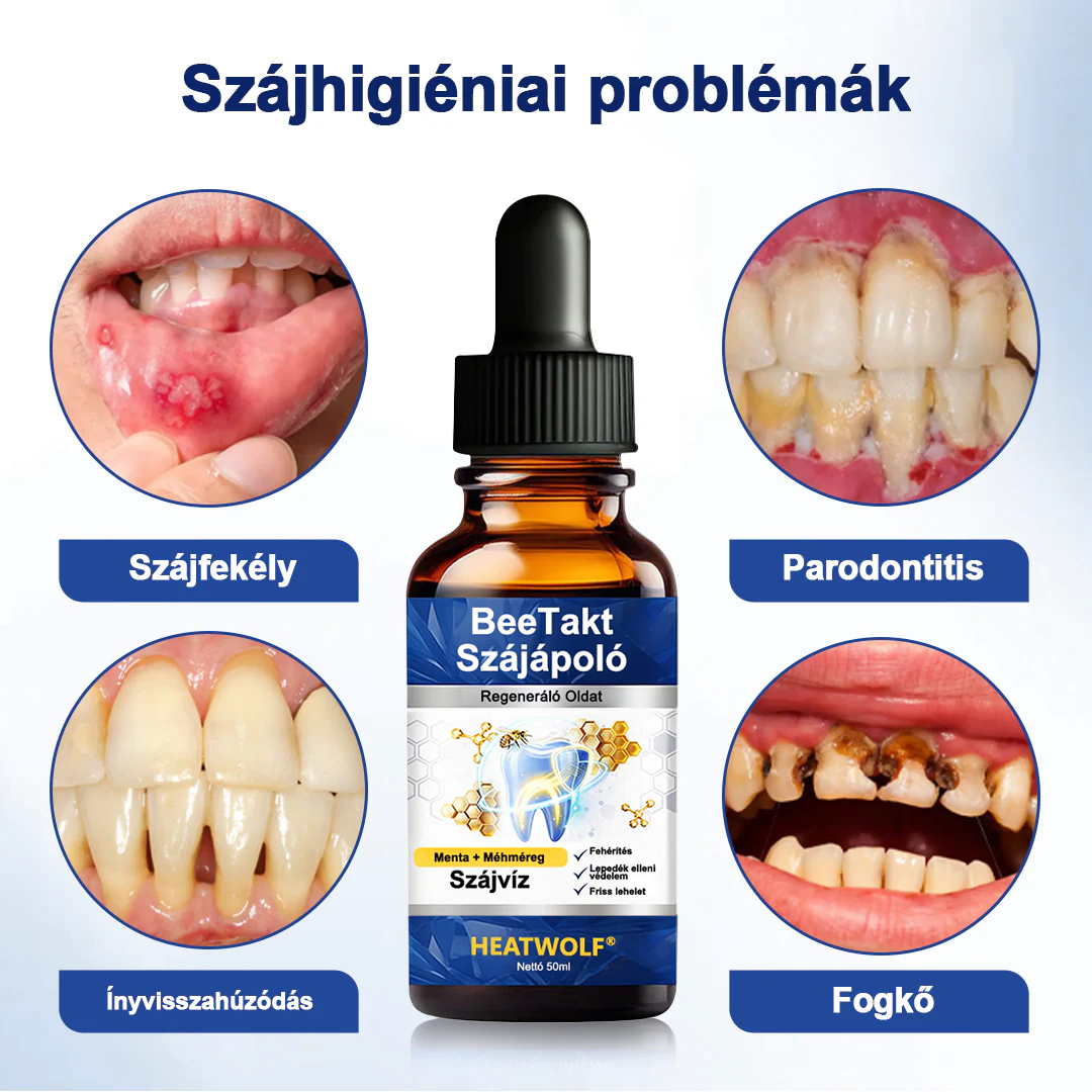 🌲HEATWOLF® BeeTakt Szájápoló Regeneráló Oldat 🦷Fejlett bioaktív formula a szájüreg átfogó regeneráló támogatására
