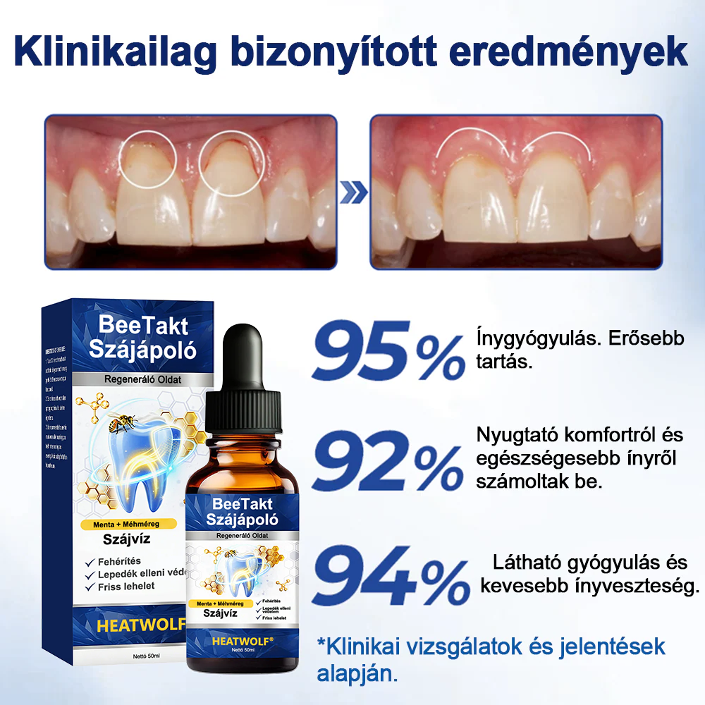 🌲HEATWOLF® BeeTakt Szájápoló Regeneráló Oldat 🦷Fejlett bioaktív formula a szájüreg átfogó regeneráló támogatására