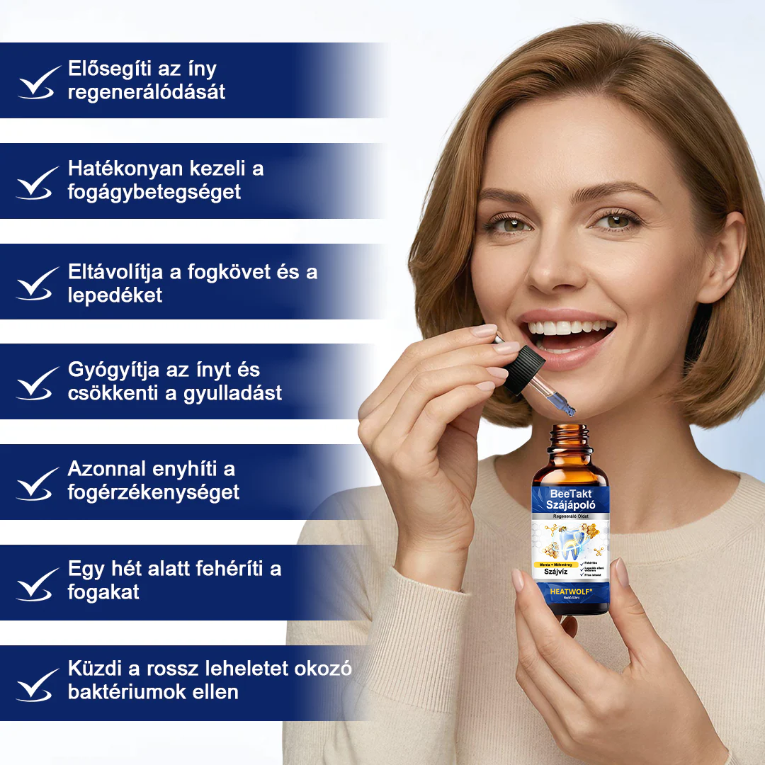 🌲HEATWOLF® BeeTakt Szájápoló Regeneráló Oldat 🦷Fejlett bioaktív formula a szájüreg átfogó regeneráló támogatására