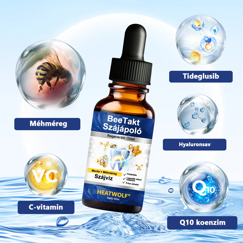 🌲HEATWOLF® BeeTakt Szájápoló Regeneráló Oldat 🦷Fejlett bioaktív formula a szájüreg átfogó regeneráló támogatására