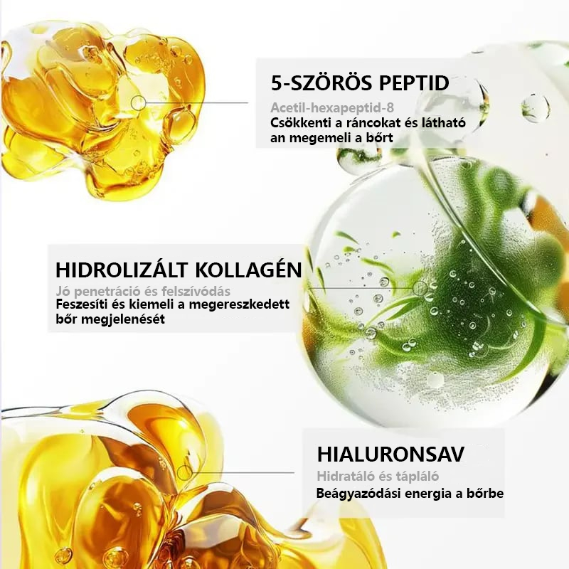 Pannon Patika®Rollerball masszázs nyakkrém 🧴 Kollagén és hialuronsav | Feszesíti a nyakat, csökkenti a nyaki ráncokat és a tokát