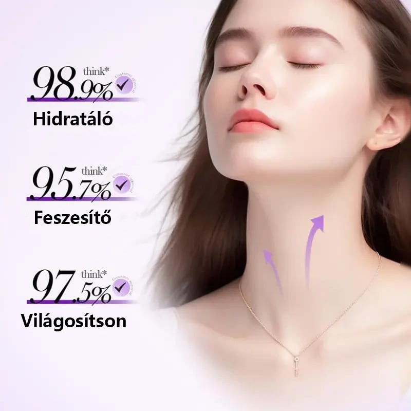 Pannon Patika®Rollerball masszázs nyakkrém 🧴 Kollagén és hialuronsav | Feszesíti a nyakat, csökkenti a nyaki ráncokat és a tokát