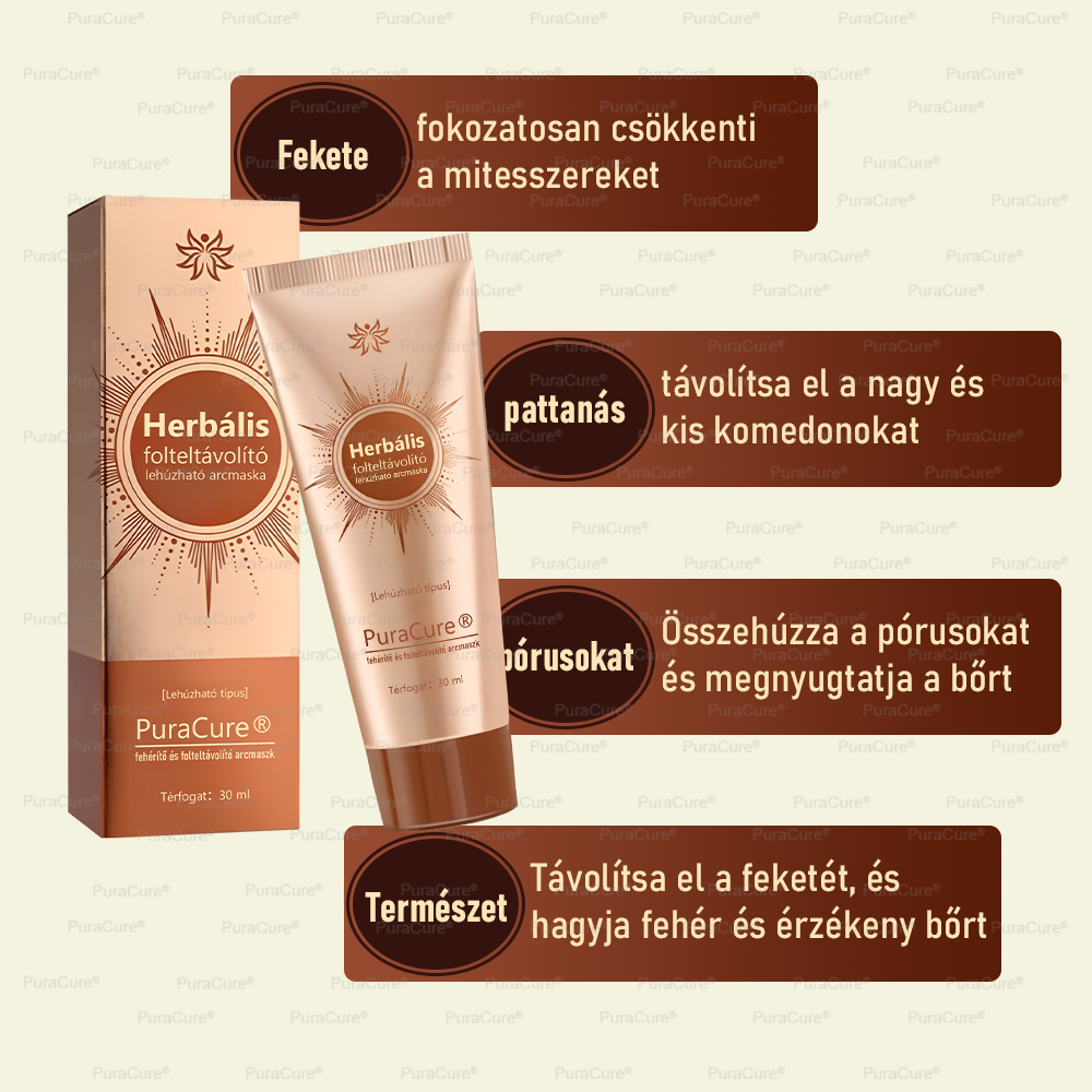 💟𝗣𝘂𝗿𝗮𝗖𝘂𝗿𝗲®Fehérítő És Folteltávolító Arcmaszk | Természetes összetevők tartósan eltüntetik a foltokat, szeplőket és napfoltokat✨✨✨