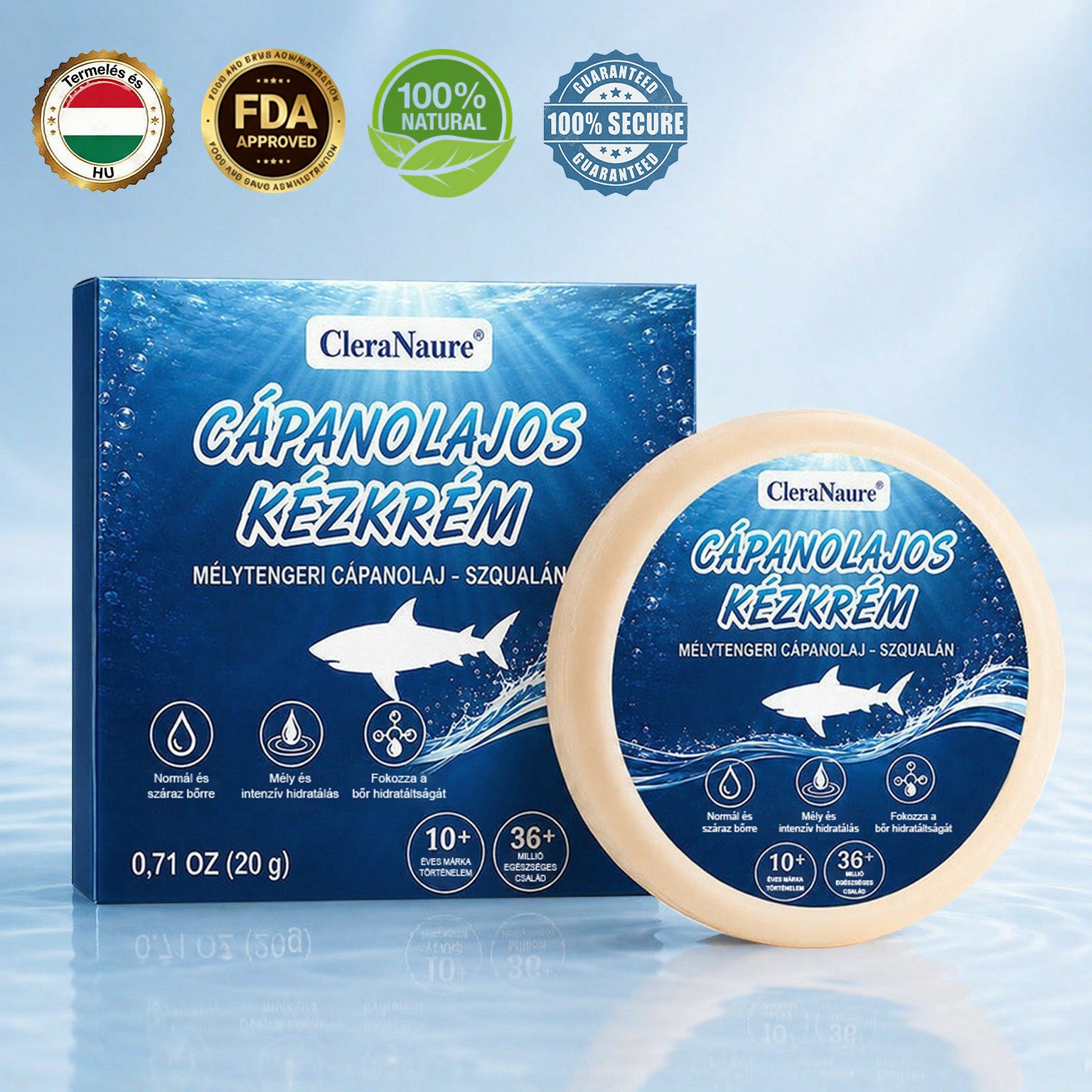 🥇CleraNaure® Cápaolajos Kézápoló Krém