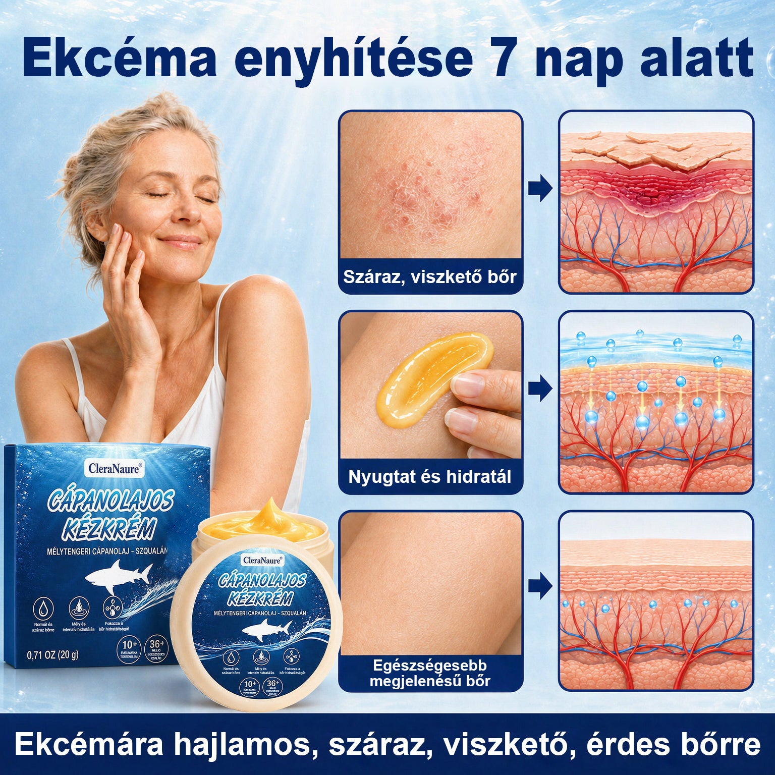 🥇CleraNaure® Cápaolajos Kézápoló Krém
