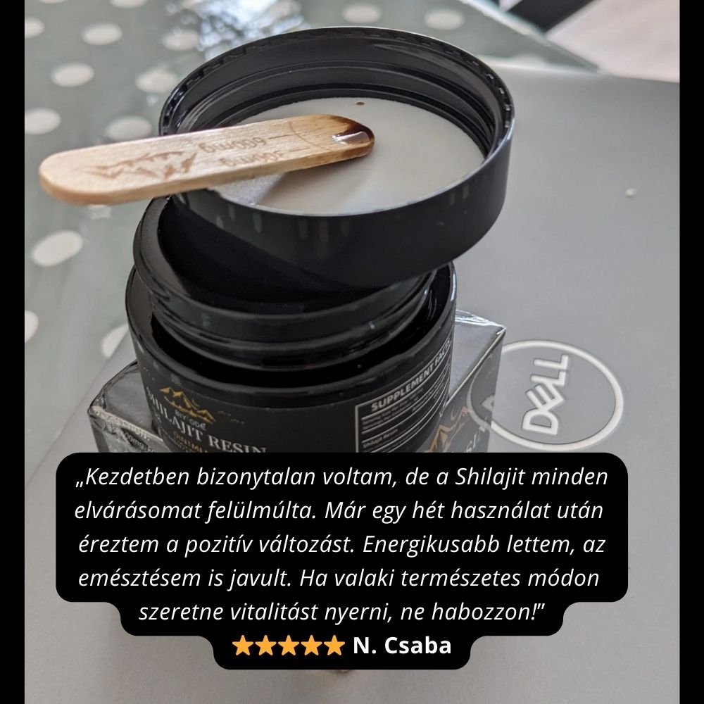 Himalája Shilajit - 85+ ásványi anyaggal (60G)🥇 6000+ gyógynövény ereje egyetelen dobozban