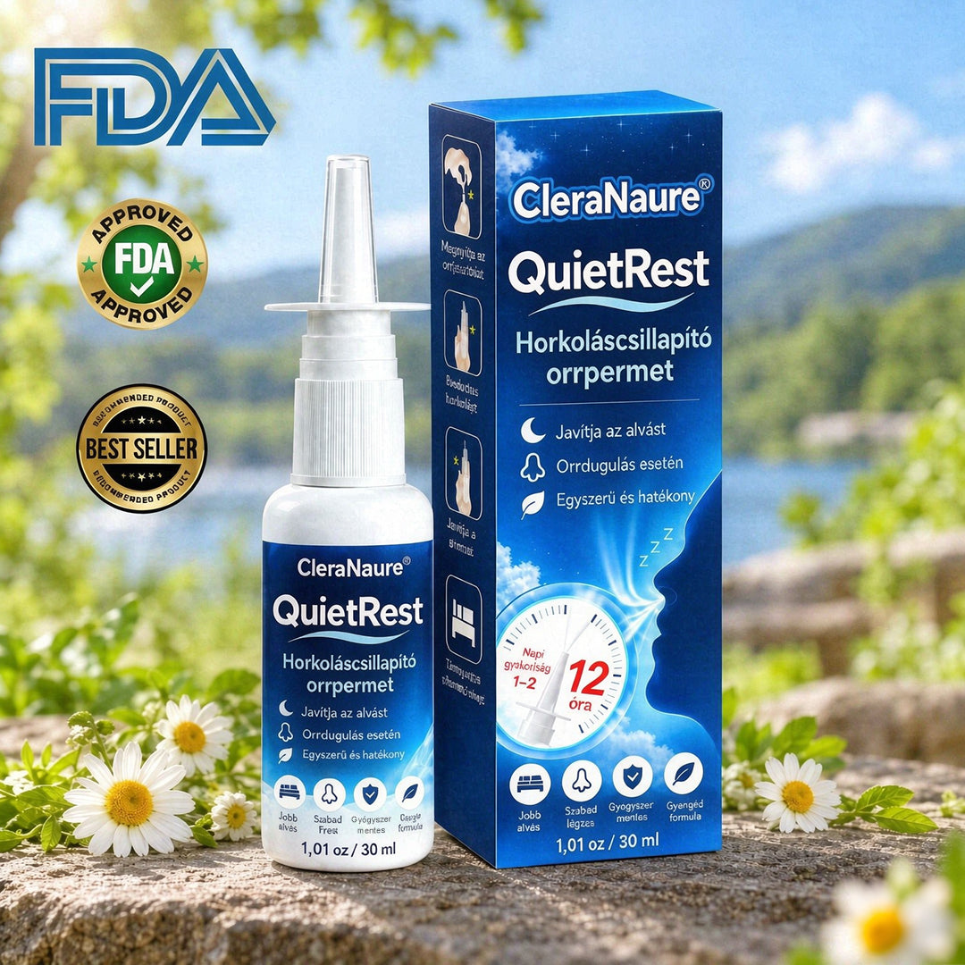 🥇CleraNaure® QuietRest horkoláscsökkentő orrspray