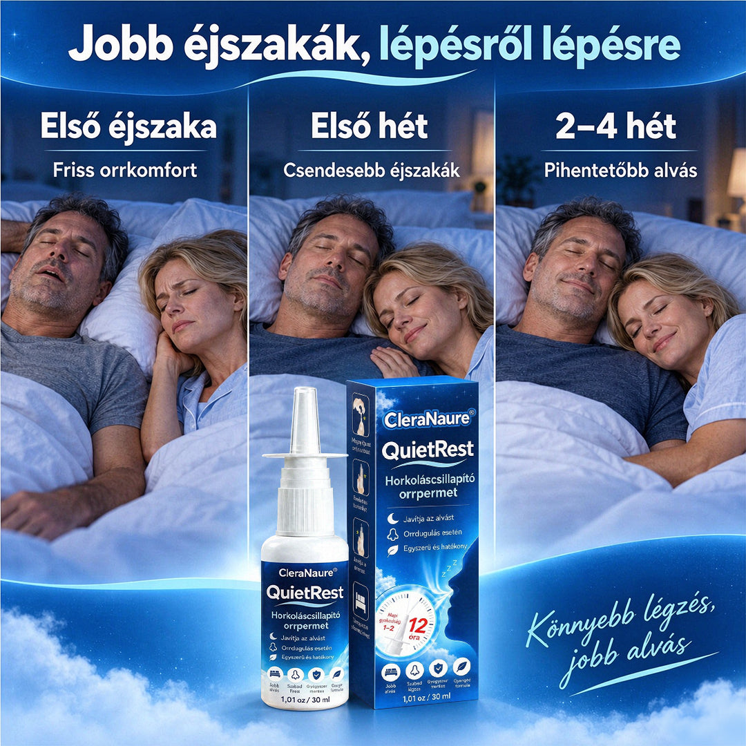 🥇CleraNaure® QuietRest horkoláscsökkentő orrspray