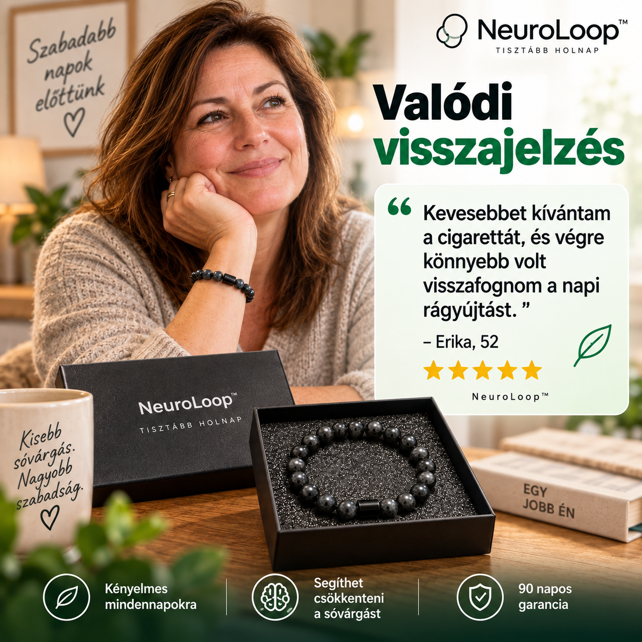 NeuroLoop™ – Hagyd abba a dohányzást már 4 nap alatt, és szabadulj meg a sóvárgástól végleg. Anti Smoking Bracelet