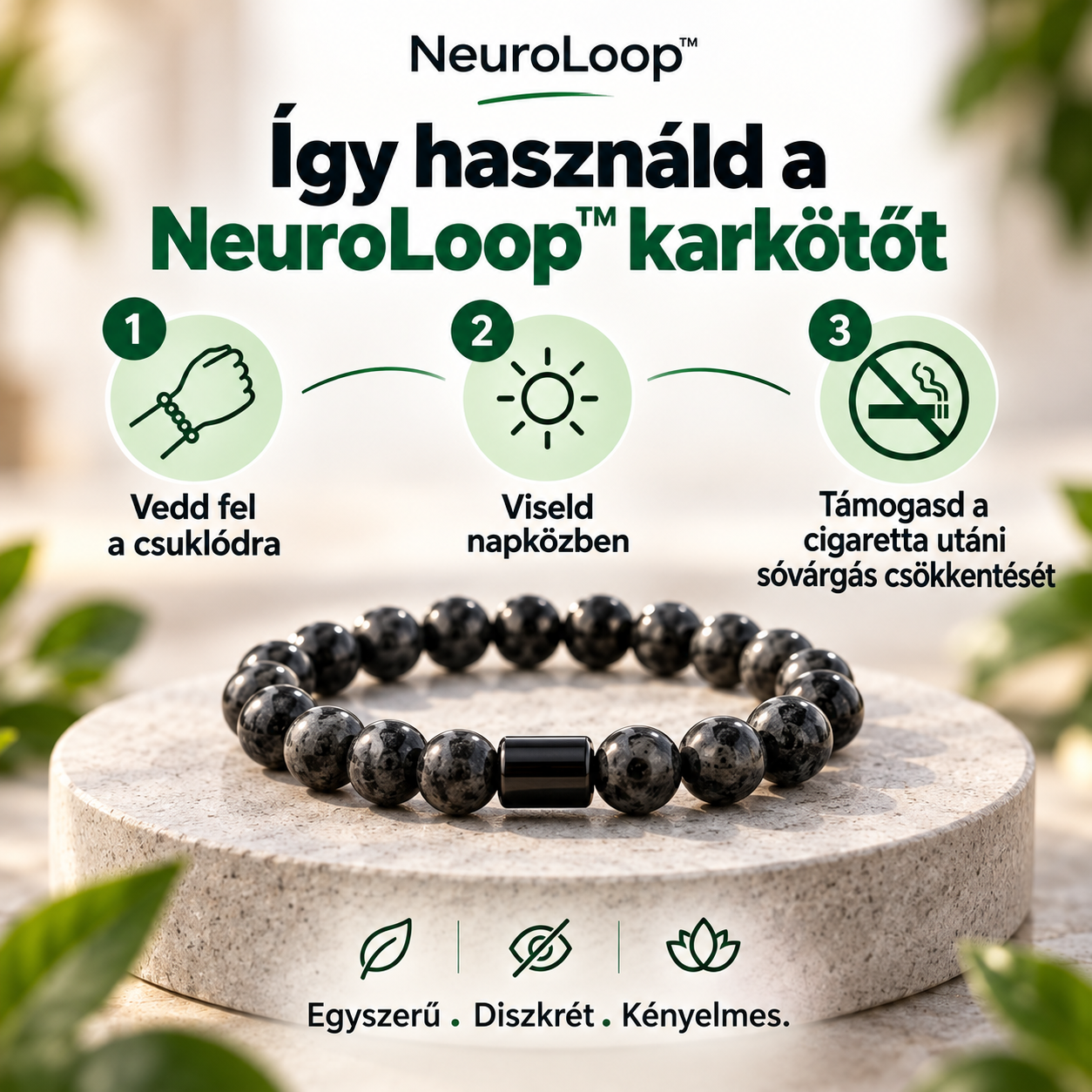 NeuroLoop™ – Hagyd abba a dohányzást már 4 nap alatt, és szabadulj meg a sóvárgástól végleg. Anti Smoking Bracelet