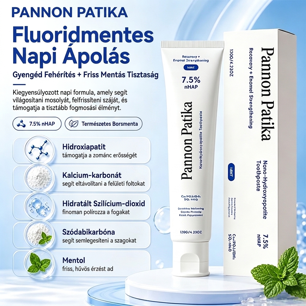 Nano-hidroxiapatit fogkrém – fogfehérítés és érzékeny fogak enyhítése 🪥
