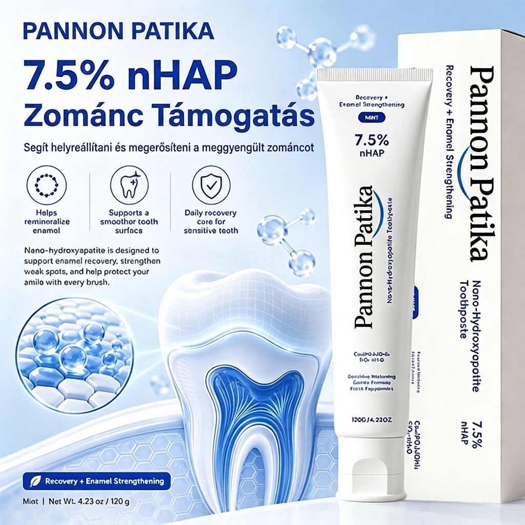 Nano-hidroxiapatit fogkrém – fogfehérítés és érzékeny fogak enyhítése 🪥