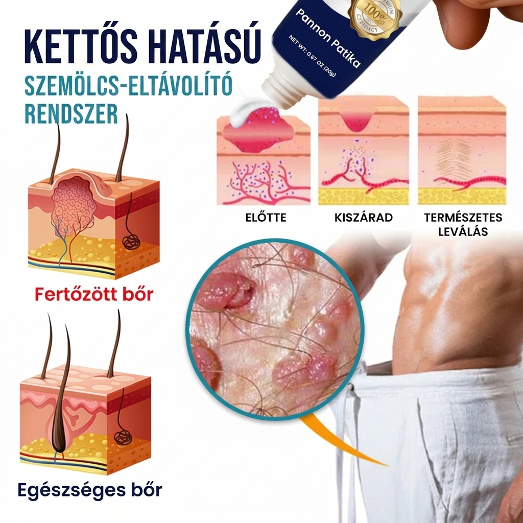 Pannon Patika® nemi szemölcs eltávolító krém 👨 Férfiakra tervezve