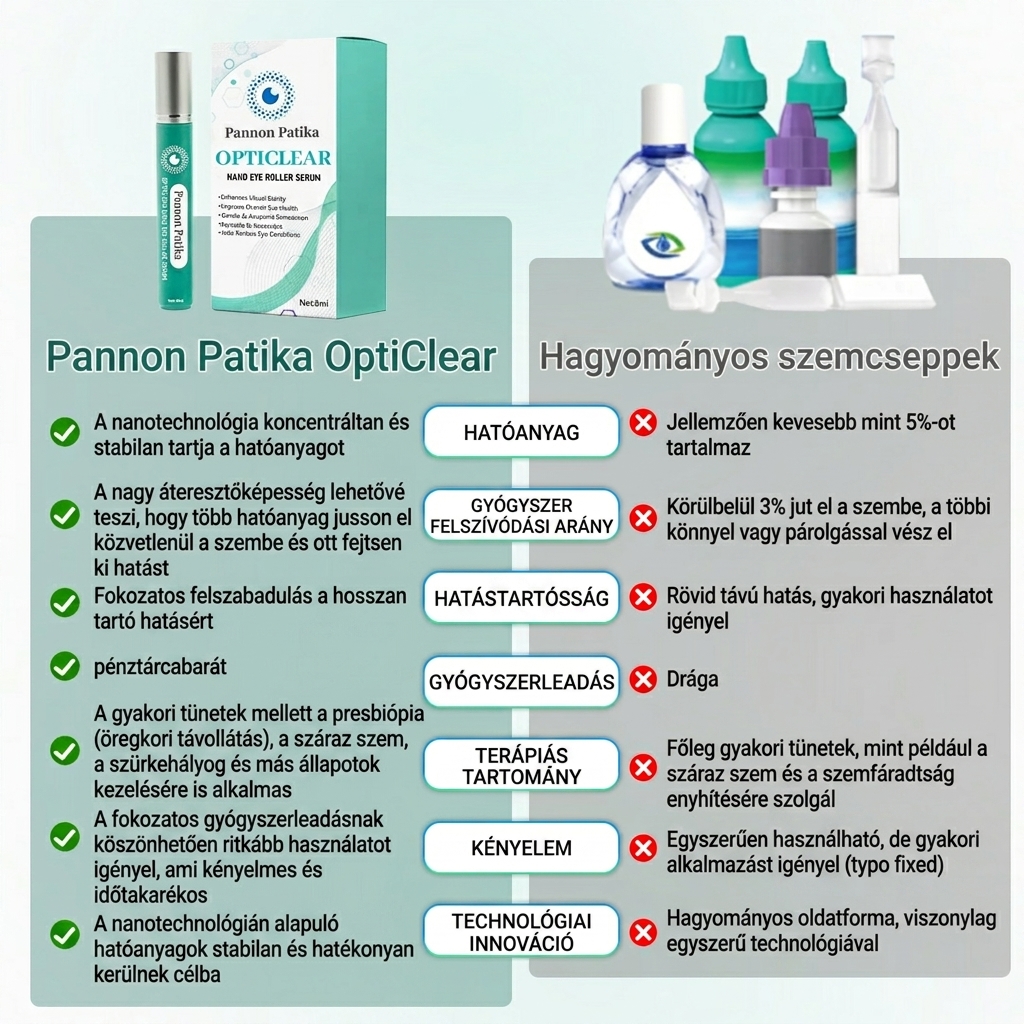 Pannon Patika® OptiClear Nano Szemgörgő Szérum