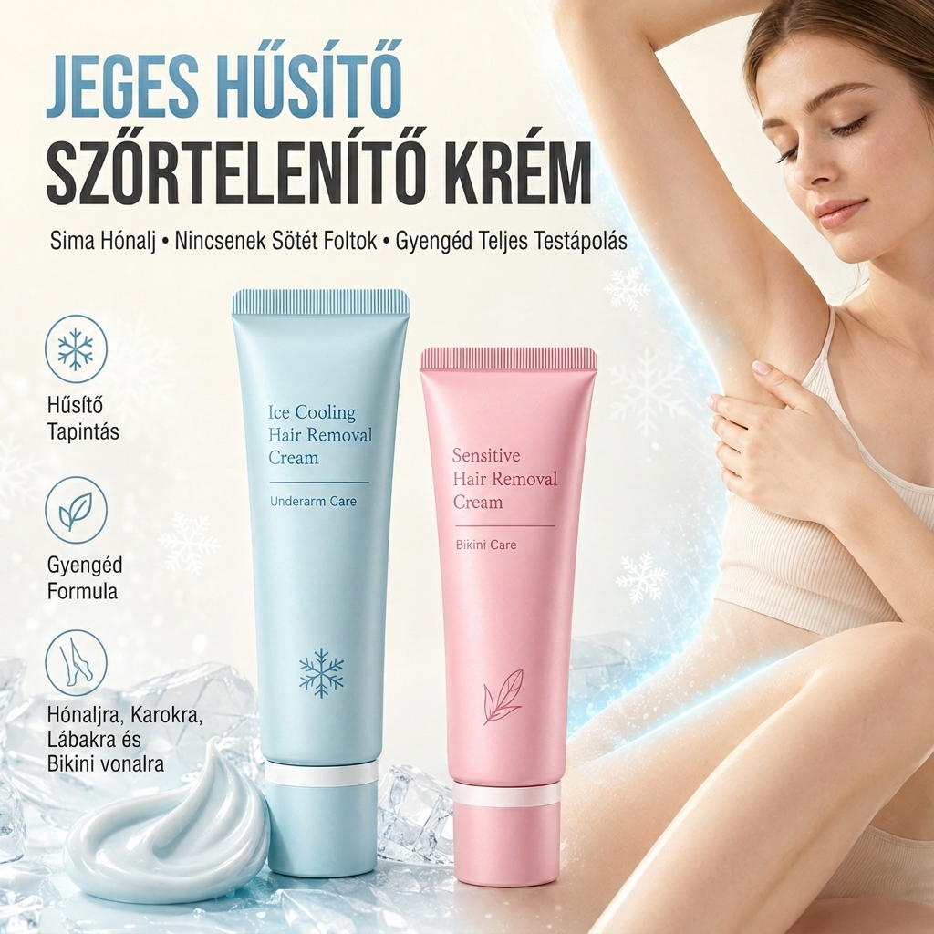 💥 Fájdalommentes, gyengéd szőrtelenítő krém – mostantól otthon, kínzások nélkül!