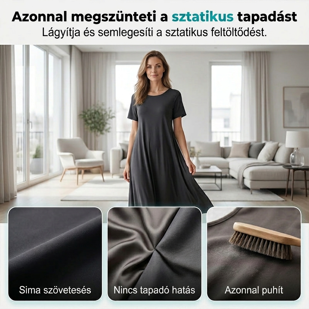 👔✨ Azonnali ránctalanítás – vasalás nélkül, utazáshoz kész, tapadásmentes és friss.