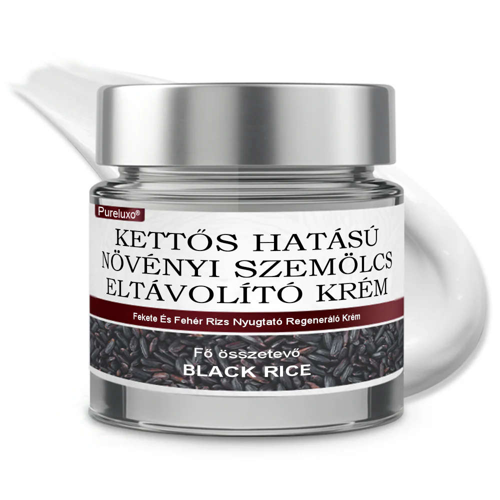💥 Pureluxo® Fekete Rizses Bőrregeneráló Krém 👨‍⚕️ (Szemölcsök, bőrkinövések, foltok és hiperpigmentáció kezelésére)