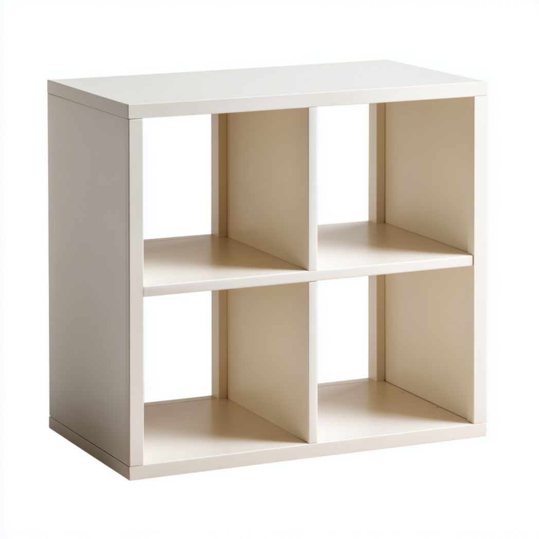 Biały regał komorowy z 4 otwartymi półkami-Tampa Furniture