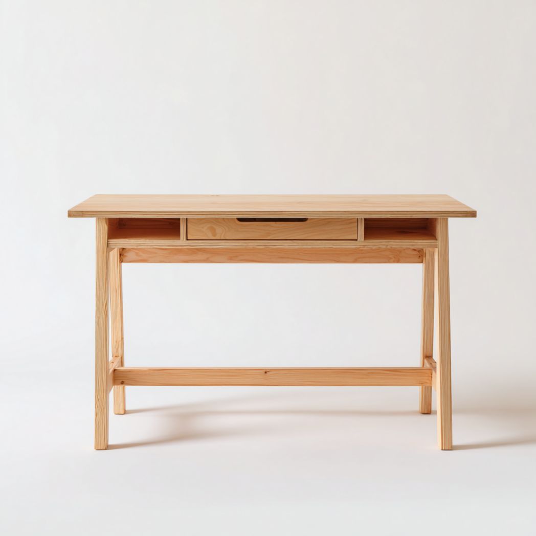 Biurko z drewna sosnowego z szufladą 110x55 cm-Connell Furniture