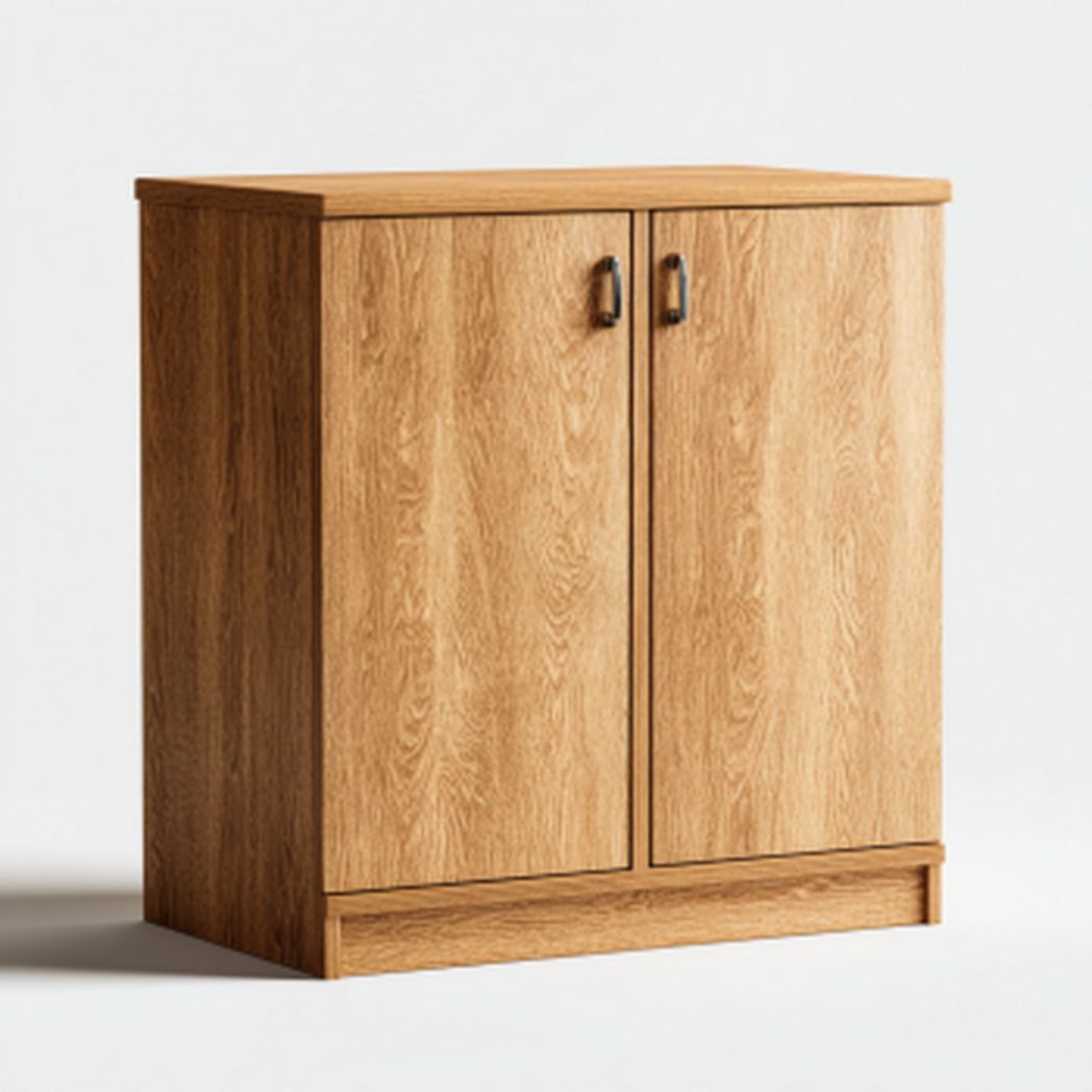 Szafka stojąca z dwiema drzwiami z płyty wiórowej w kolorze dębu-Connell Furniture