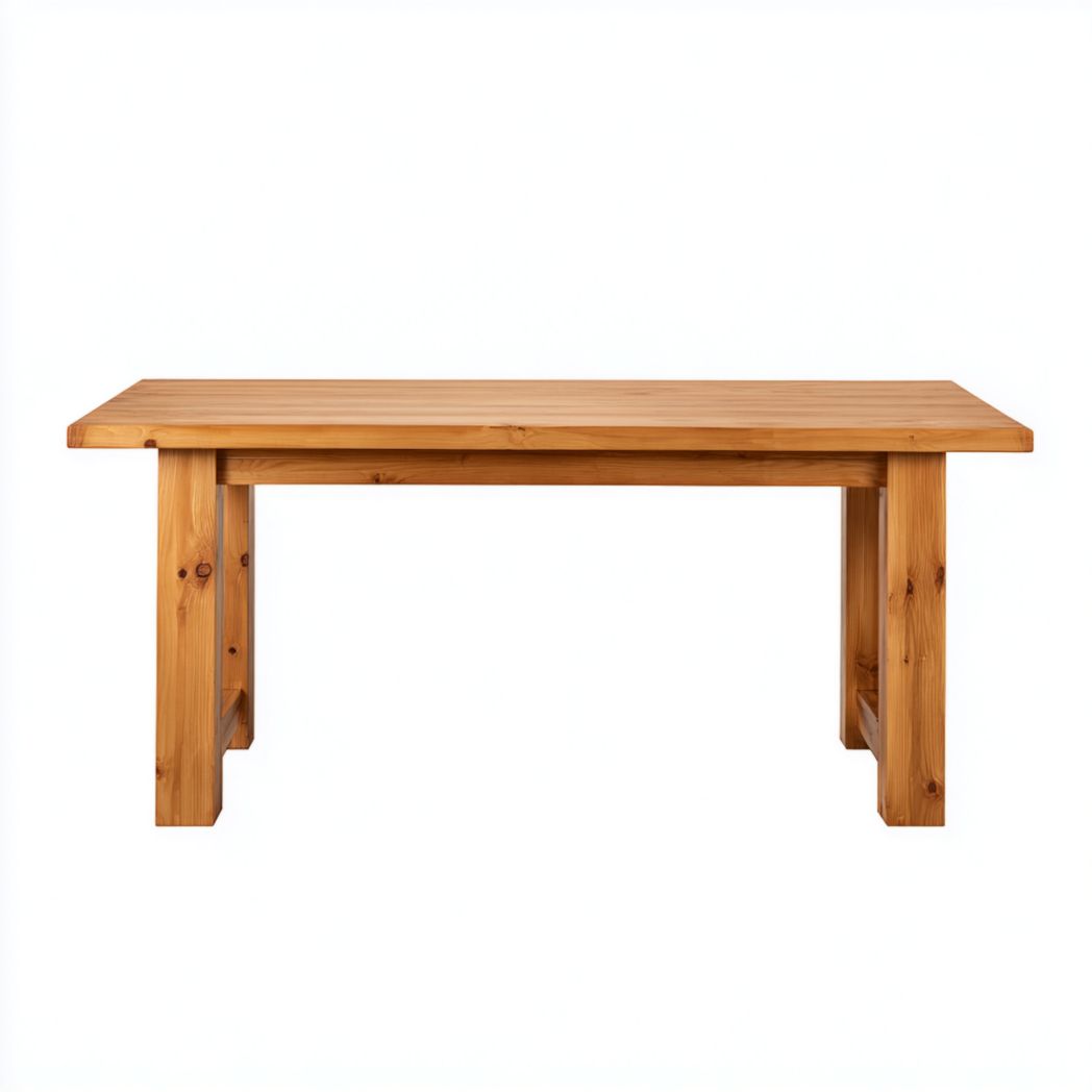 Prostokątny stół jadalniany z litego drewna sosnowego-Pontual Furniture