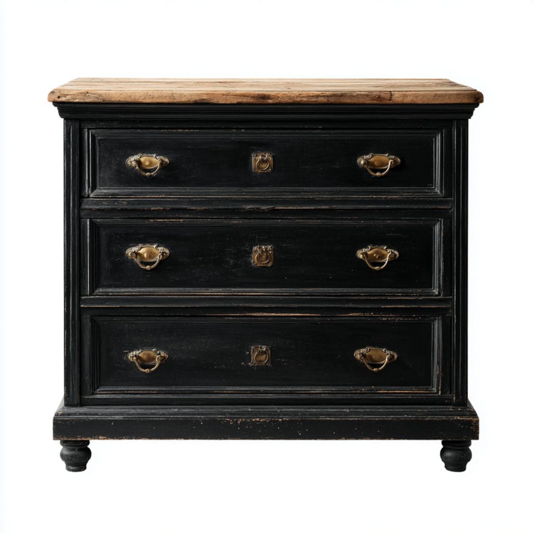 Szafka nocna z jedną szufladą lite drewno dębowe plecionka naturalna-Pontual Furniture