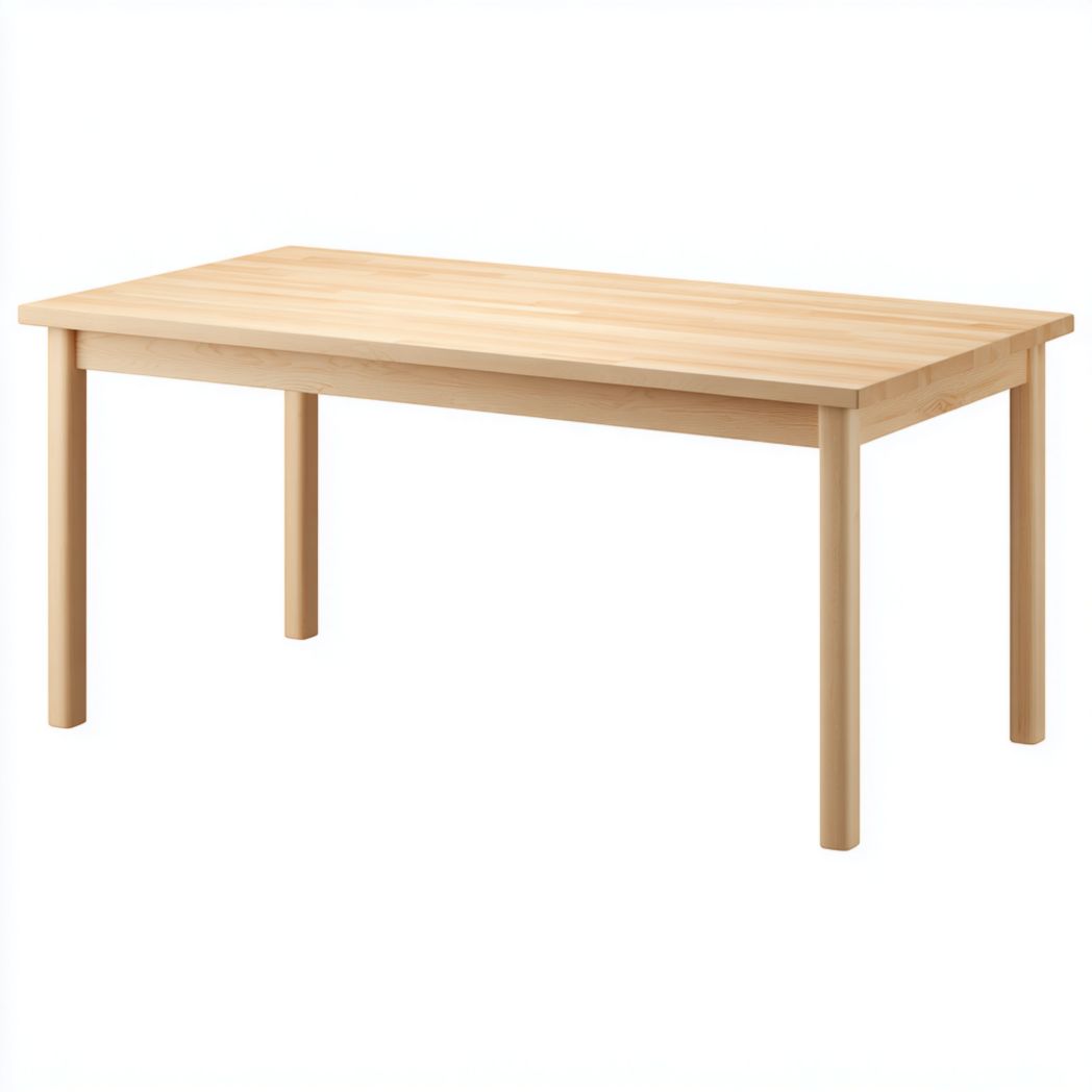 Stół prostokątny, lite drewno sosnowe-Pontual Furniture