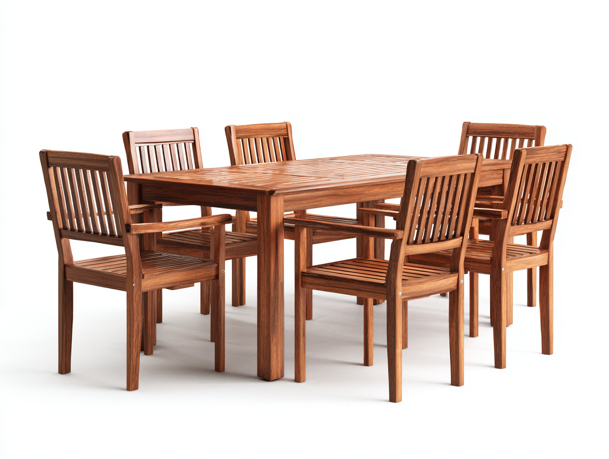 Garten Essgarnituren Holz 180x90x75 cm - Naturholz - klassisches Design für Garten und Terrasse-Cozymybay