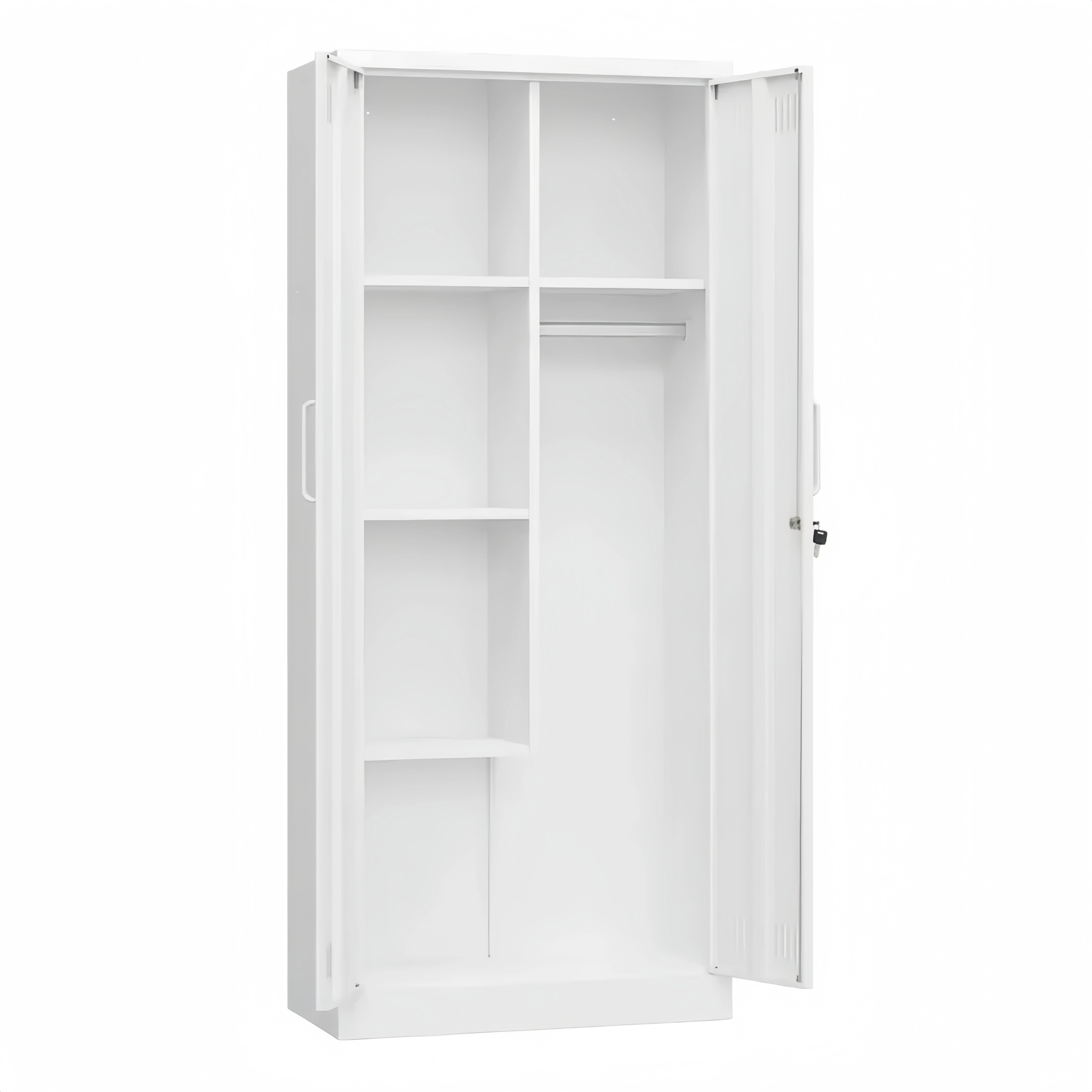 Vielseitiger Mehrzweckschrank für Haushalt und Stauraum, 70x30x168 cm