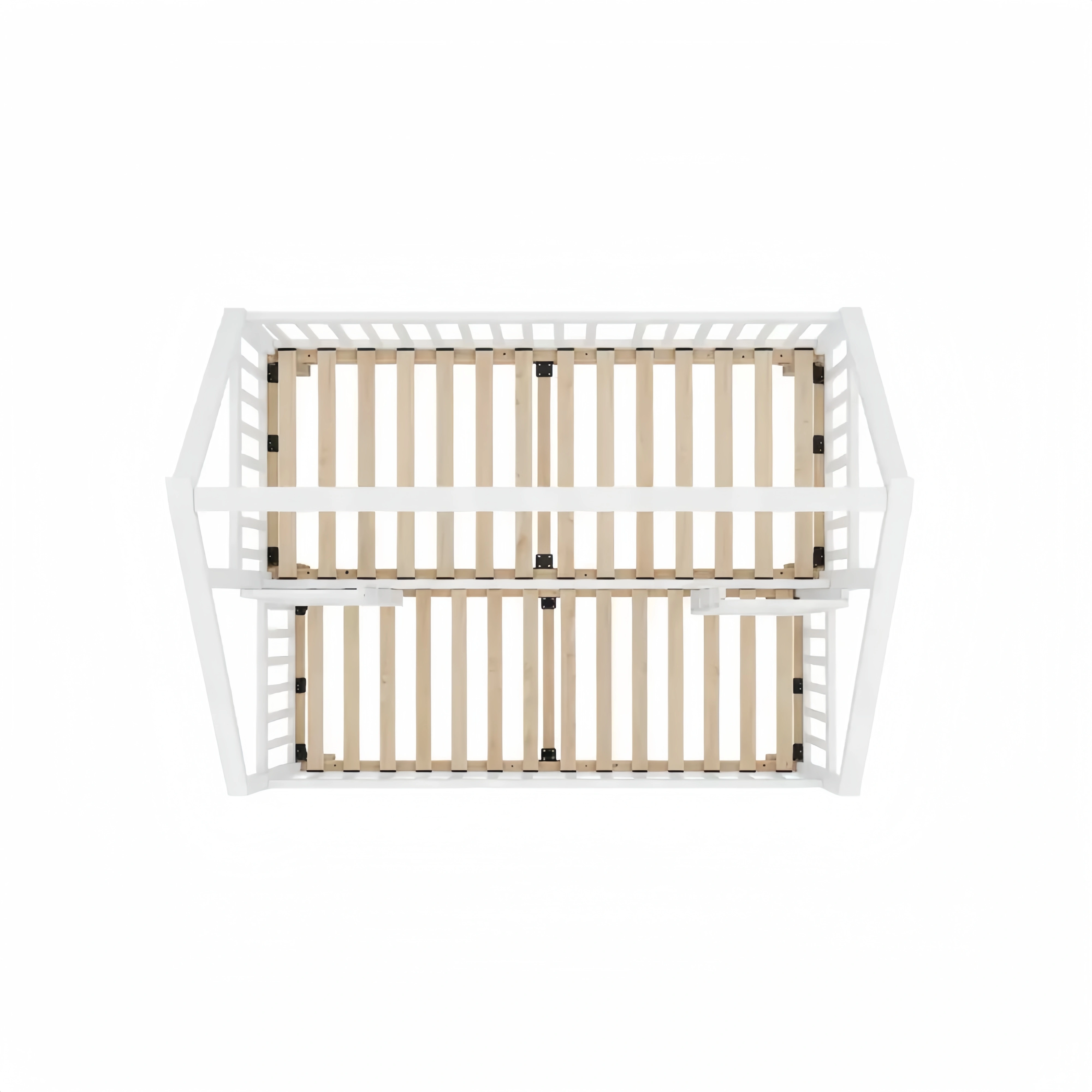 Hochbett für Kinder, 140x200 cm, mit Rausfallschutz, aus Massivholz