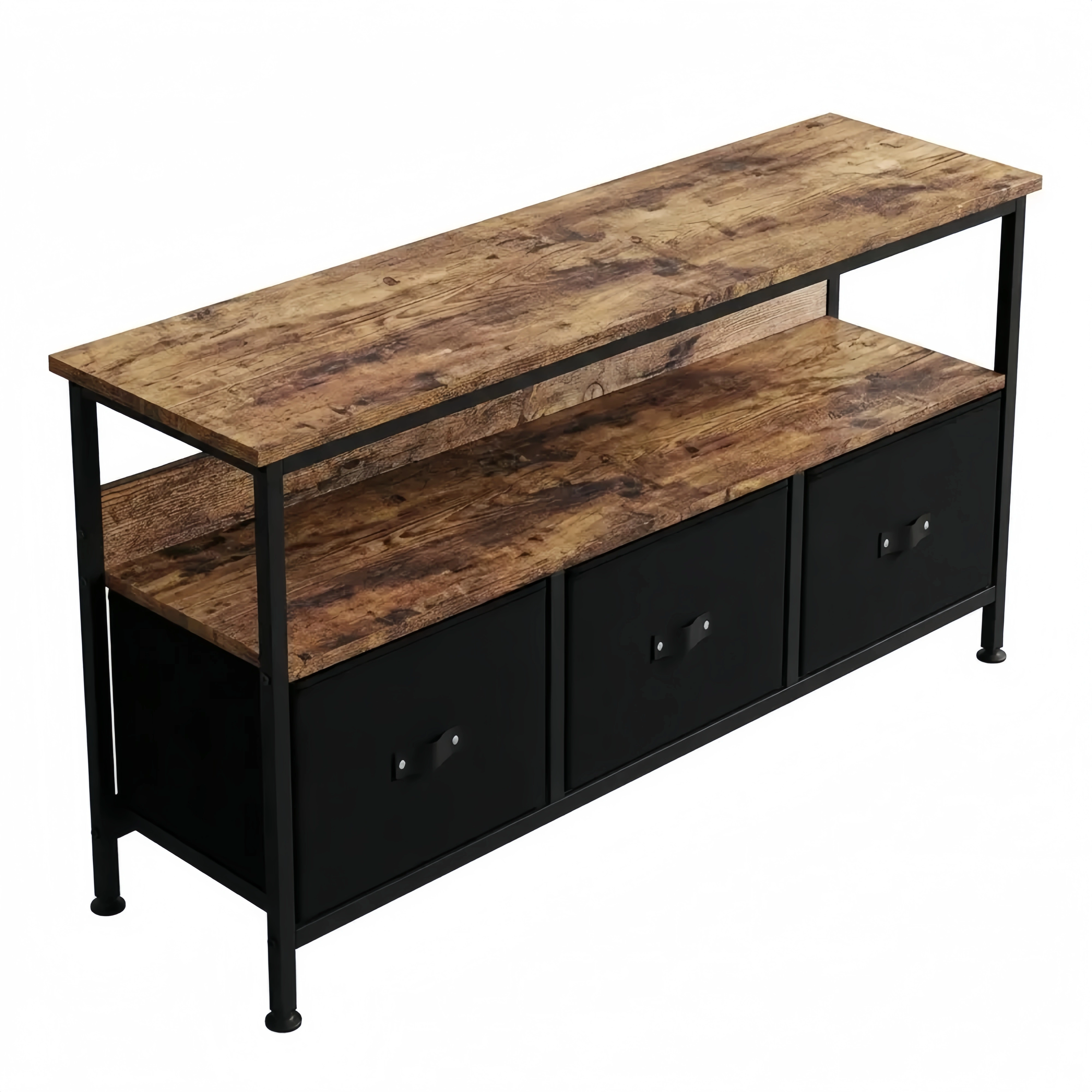 Moderner TV-Schrank mit Stauraum und Stahlgestell