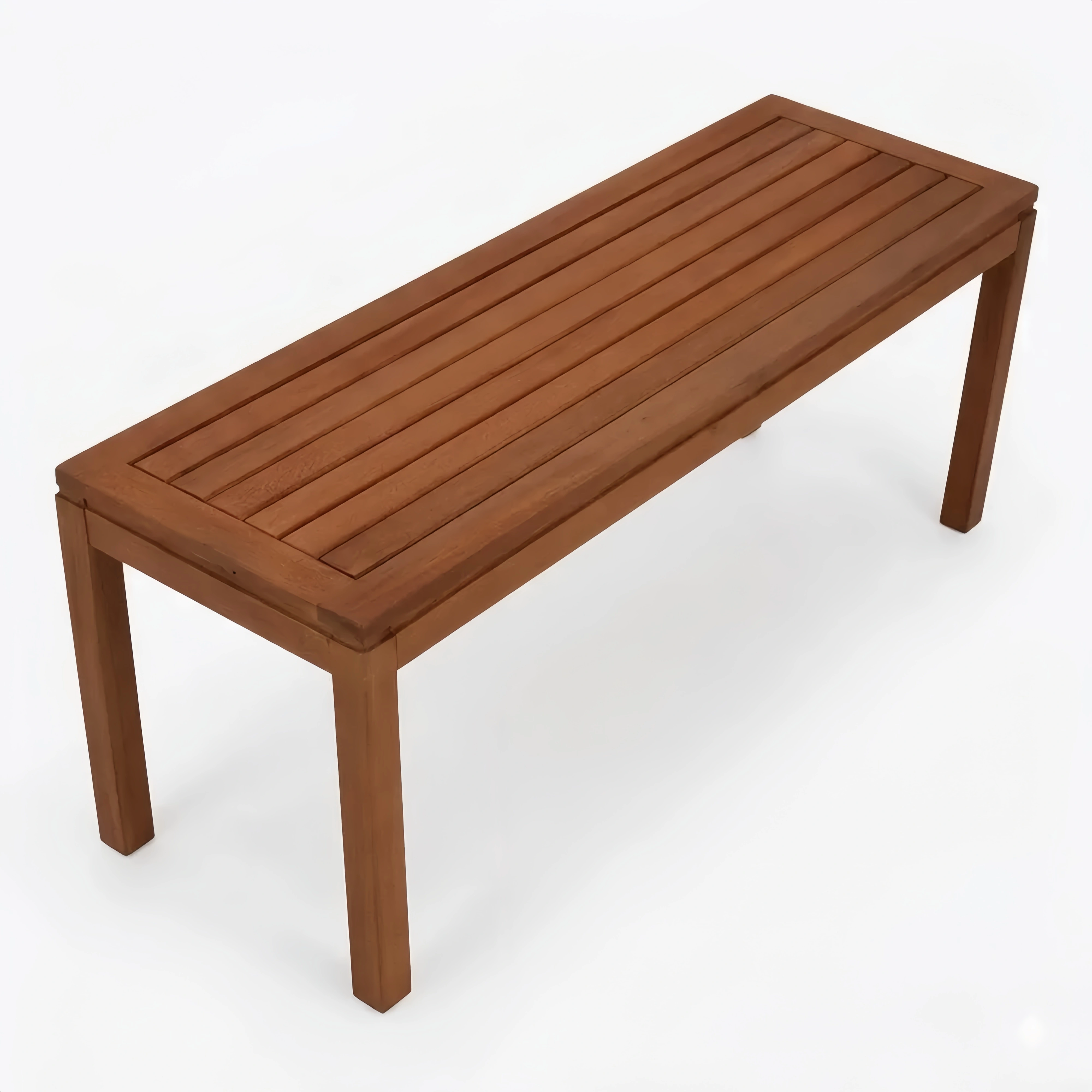 Massivholz Gartenbank 2-Sitzer geölt 120cm Eukalyptus